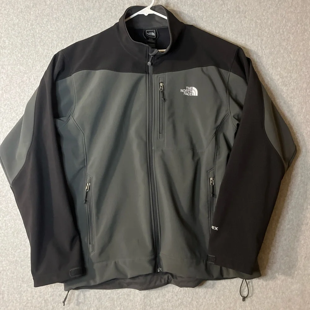 The North Face Men’s Apex Jacket XL Grey Full Zip Primaloft Lined Coat